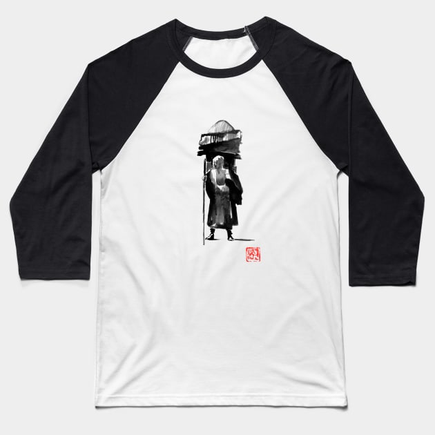 posing monk Baseball T-Shirt by pechane